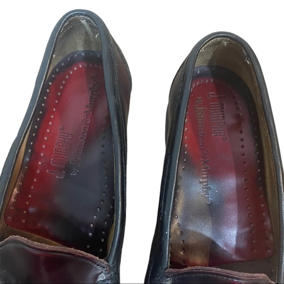 J.murphy Two Tone Black & Red Loafers main image 5